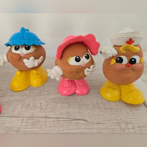 Mr Potato Head Spud Kids Figures Vintage 1980 Lot of 6 Hasbro & Playskool Toys - Picture 2 of 8
